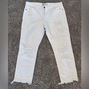 Hidden Los Angeles Bailey boyfriend jeans white